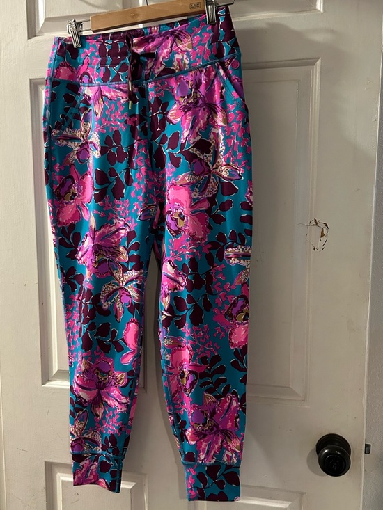 Lilly Pulitzer Pants - Lilly Pulitzer Teal, Pink & Purple Floral Jogger Pants